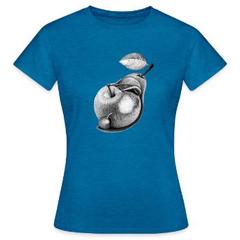 Forbidden Fruits - Women's T-Shirt - antique blue sapphire heather - Front - AI Model Female 172 dark (172cm)