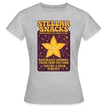 Star Fruit Summer Stars - Women's T-Shirt - heather grey - Front - AI Model Female 172 dark (172cm)