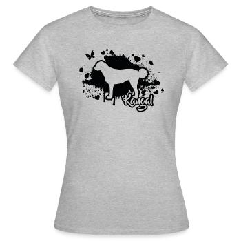 KANGAL Hunde Hund Rassehund Wilsigns - Frauen T-Shirt - Grau meliert - Vorne - AI Model Female 172 dark (172cm)