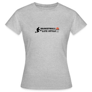 Basketball life style 2023 - T-shirt Femme - gris chiné - Devant - AI Model Female 172 dark (172cm)