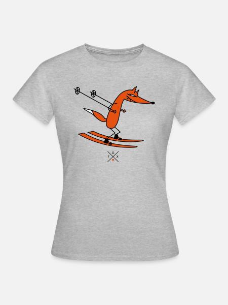 smart ski driver - Women's T-Shirt - heather grey