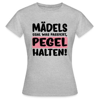 Girls no matter what happens, levels keep bachelorette - Women's T-Shirt - heather grey - Front - AI Model Female 172 dark (172cm)