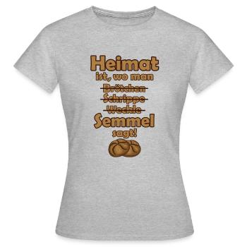 Accueil Semmel Allemagne Du Sud Dire La Fierté - T-shirt Femme - gris chiné - Devant - AI Model Female 172 dark (172cm)