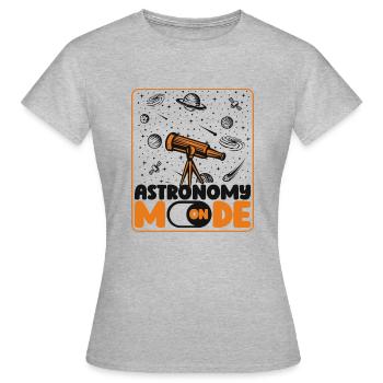 Mode Astronomie Sur Astronomie Photographe Cosmologiste - T-shirt Femme - gris chiné - Devant - AI Model Female 172 dark (172cm)