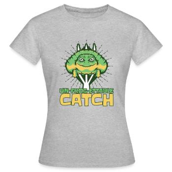 Une grenouille ettable capture têtard rainette - T-shirt Femme - gris chiné - Devant - AI Model Female 172 dark (172cm)