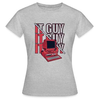 Informaticien Administrateur Administrateur des opérations informatiques - T-shirt Femme - gris chiné - Devant - AI Model Female 172 dark (172cm)