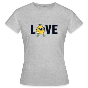 Limonade Love Vendeur de limonade Limonade - T-shirt Femme - gris chiné - Devant - AI Model Female 172 dark (172cm)