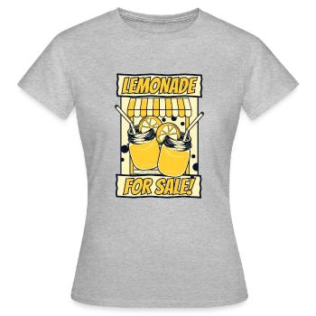 Limonade à vendre Limonade Vendeur Limonade - T-shirt Femme - gris chiné - Devant - AI Model Female 172 dark (172cm)