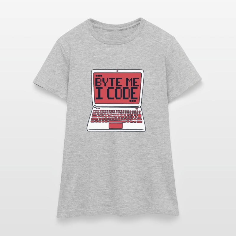 Byte Me I Code Developer Software Developer T-shirt Femme