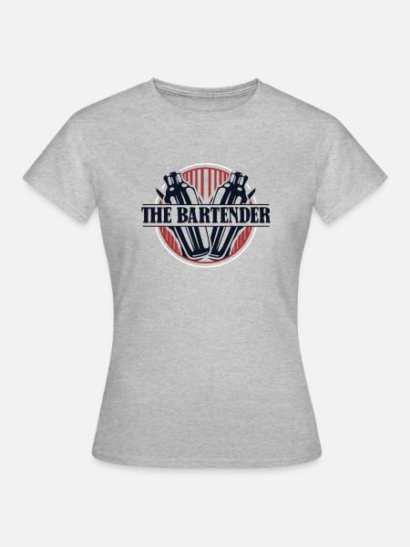 The Bartender Mixologist Barmann Bartender - Frauen T-Shirt - Grau meliert