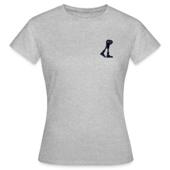 Logo Emblem Prothese Fuß Prothese Gliedmaße Bein - Frauen T-Shirt - Grau meliert - Vorne - AI Model Female 172 dark (172cm)