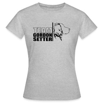 TEAM Gordon Setter Dogs Chien de chasse Wilsigns - T-shirt Femme - gris chiné - Devant - AI Model Female 172 dark (172cm)