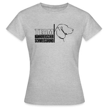 TEAM Hanoverian Scent Dog Dogs Wilsigns - Women's T-Shirt - heather grey - Front - AI Model Female 172 dark (172cm)