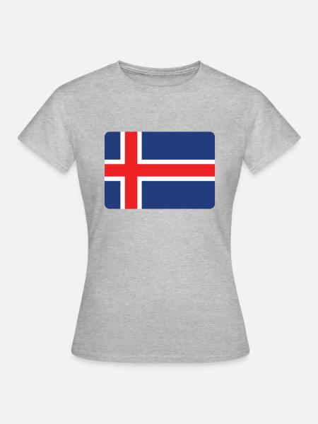 ISLAND IST GEIL! - Frauen T-Shirt - Grau meliert