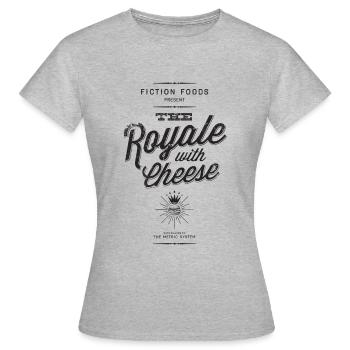 Royale au Fromage - T-shirt Femme - gris chiné - Devant - AI Model Female 172 dark (172cm)