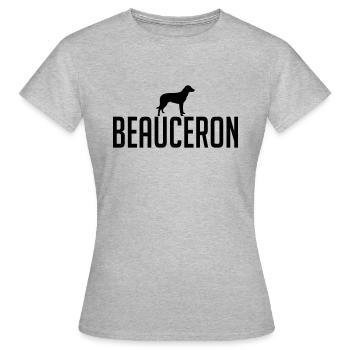 BEAUCERON Chiens de race De Chien Wilsigns - T-shirt Femme - gris chiné - Devant - AI Model Female 172 dark (172cm)