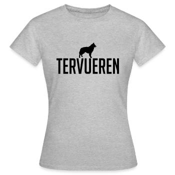 TERVUEREN Chiens de race Chien Wilsigns - T-shirt Femme - gris chiné - Devant - AI Model Female 172 dark (172cm)