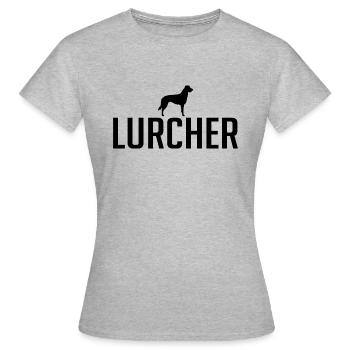 Lurcher Race de chien Chiens Wilsigns - T-shirt Femme - gris chiné - Devant - AI Model Female 172 dark (172cm)