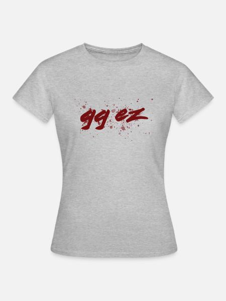 gg ez - Frauen T-Shirt - Grau meliert