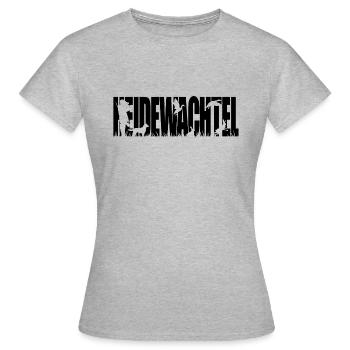 HEIDEWACHTEL Jagdhund Jagdhunde Wilsigns - Frauen T-Shirt - Grau meliert - Vorne - AI Model Female 172 dark (172cm)