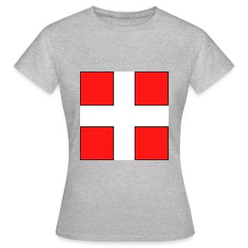LOGO Haute Savoie - T-shirt Femme - gris chiné - Devant - AI Model Female 172 dark (172cm)