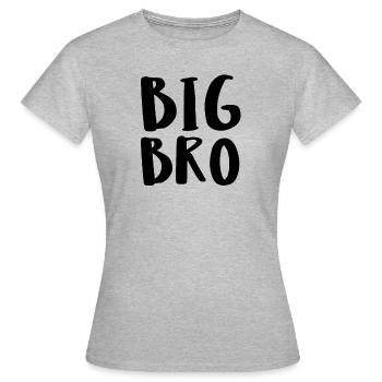 Big Bro - Women's T-Shirt - heather grey - Front - AI Model Female 172 dark (172cm)