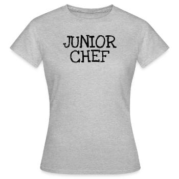 Junior Chef - Frauen T-Shirt - Grau meliert - Vorne - AI Model Female 172 dark (172cm)