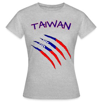 Taiwan taiwan - Frauen T-Shirt - Grau meliert - Vorne - AI Model Female 172 dark (172cm)