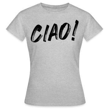 Ciao! - Frauen T-Shirt - Grau meliert - Vorne - AI Model Female 172 dark (172cm)