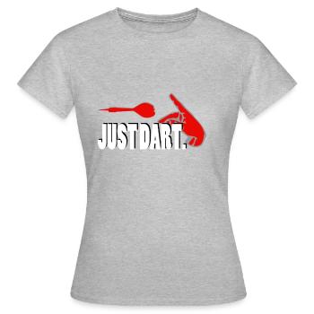 Lancer de main Just Dart - T-shirt Femme - gris chiné - Devant - AI Model Female 172 dark (172cm)