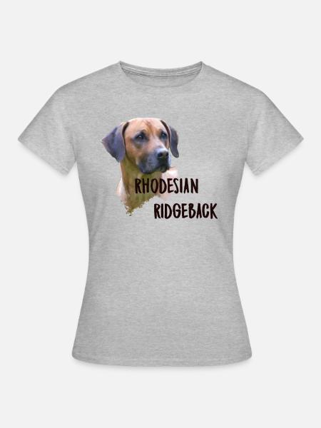 Rhodesian Ridgeback - T-shirt Femme - gris chiné