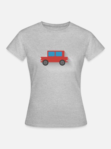 Auto - Frauen T-Shirt - Grau meliert