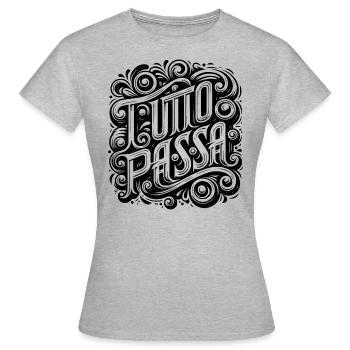 Tutto Fit - T-shirt Femme - gris chiné - Devant - AI Model Female 172 dark (172cm)