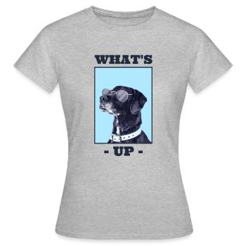 Un chien sympa - T-shirt Femme - gris chiné - Devant - AI Model Female 172 dark (172cm)