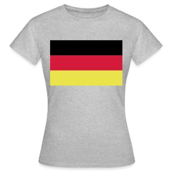 Allemagne Drapeau - T-shirt Femme - gris chiné - Devant - AI Model Female 172 dark (172cm)