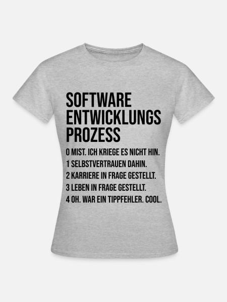Programmeur - T-shirt Femme - gris chiné