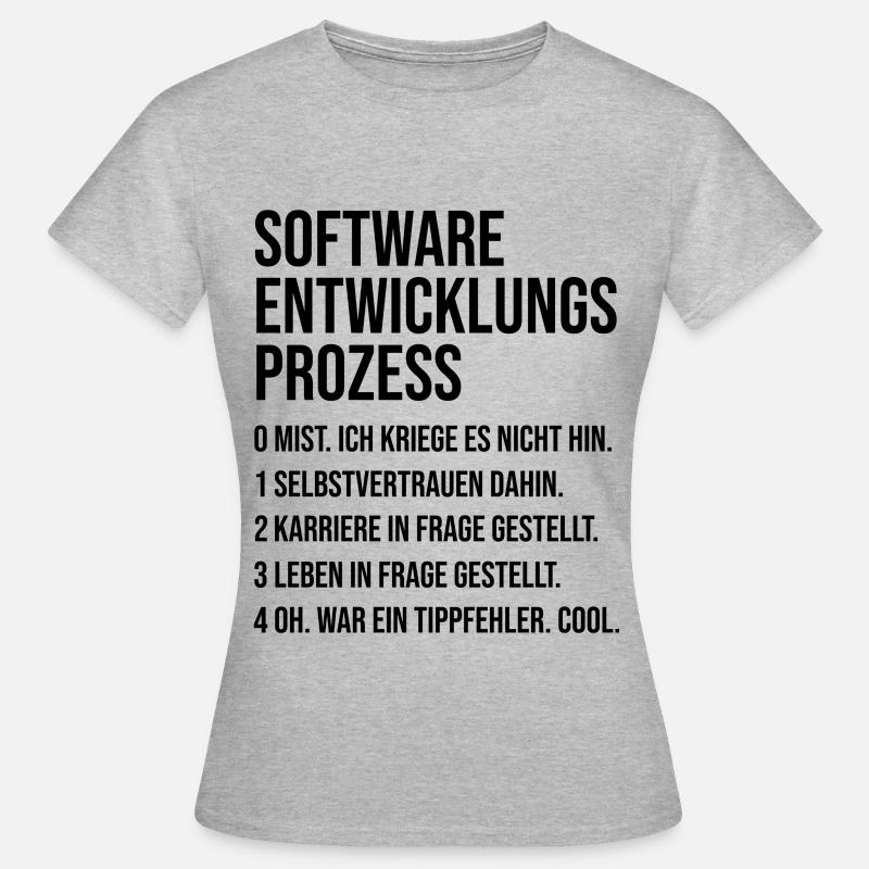 Nerd Geek Programmierer - Frauen T-Shirt - Grau meliert