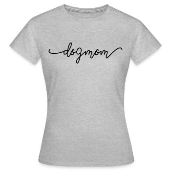Dogmom - Women's T-Shirt - heather grey - Front - AI Model Female 172 dark (172cm)