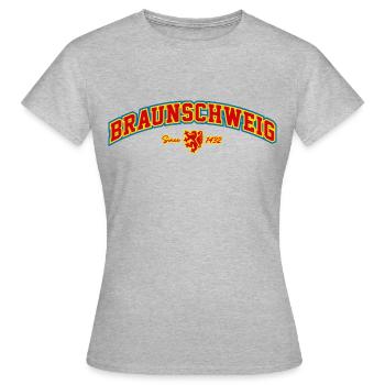 Braunschweig - Frauen T-Shirt - Grau meliert - Vorne - AI Model Female 172 dark (172cm)