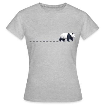 Panda Tracks Panda Bear Tracks Panda Tracks Panda Bears - Women's T-Shirt - heather grey - Front - AI Model Female 172 dark (172cm)