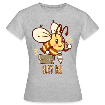 Busy Bee - Bee Busy - Women's T-Shirt - heather grey - Front - AI Model Female 172 dark (172cm)