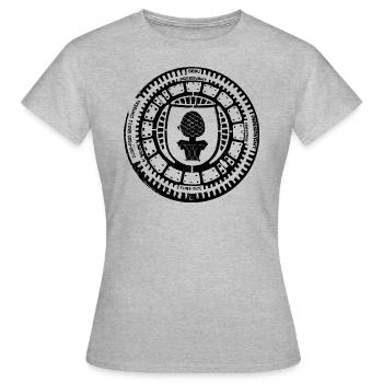 Augsburg Gully Gulli Gullideckel cadeau - T-shirt Femme - gris chiné - Devant - AI Model Female 172 dark (172cm)