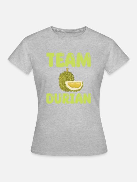 Team Durian - Frauen T-Shirt - Grau meliert