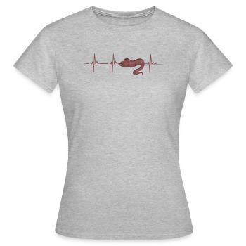 Moray eel heartbeat - Women's T-Shirt - heather grey - Front - AI Model Female 172 dark (172cm)