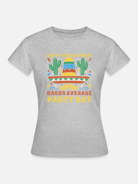 Cinco De Mayo - Frauen T-Shirt - Grau meliert
