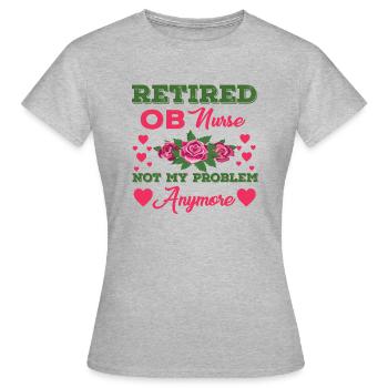 Retro Ferry Vêtements Porte-conteneurs - T-shirt Femme - gris chiné - Devant - AI Model Female 172 dark (172cm)