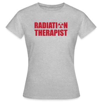 Radiothérapeute - T-shirt Femme - gris chiné - Devant - AI Model Female 172 dark (172cm)