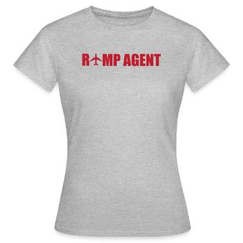 Ramp Agent - Frauen T-Shirt - Grau meliert - Vorne - AI Model Female 172 dark (172cm)