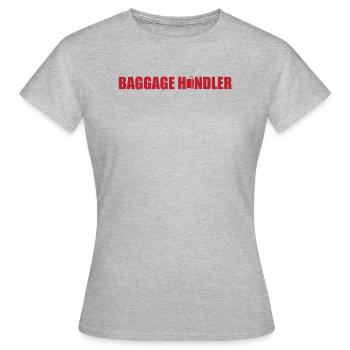 Baggage handling - Women's T-Shirt - heather grey - Front - AI Model Female 172 dark (172cm)