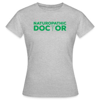 Naturopathic Doctor Outfit Naturopathy - Women's T-Shirt - heather grey - Front - AI Model Female 172 dark (172cm)